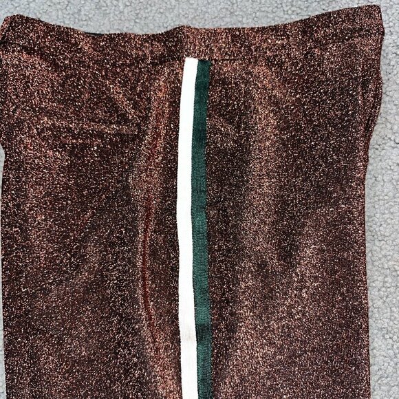 SCOTCH & SODA Metallic Bronze Bermuda Shorts w/ Racing Track Stripes EUC -Size S - Picture 10 of 16